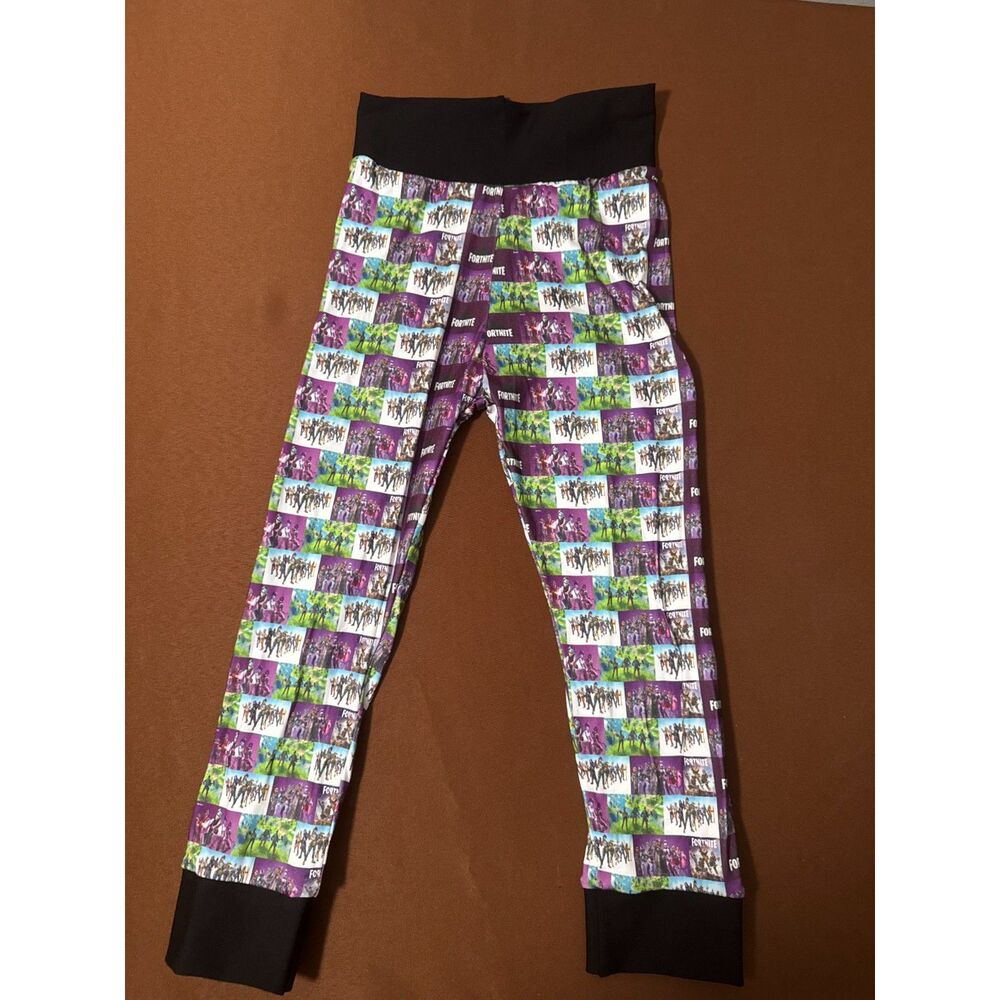 4-5 Year Old Fortnite Pants Joggers Double Brushed Polyester Slime Waist Fit